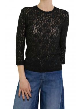 Maglia in pizzo manica lunga Options 